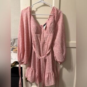 B Darlin Pink Floral Mini Dress